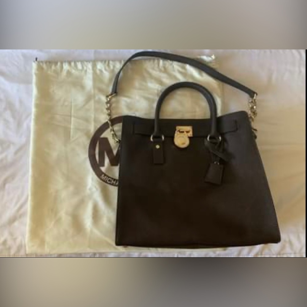 Michael Kors Hamilton black handbag
